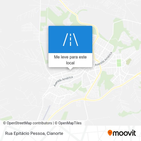 Rua Epitácio Pessoa mapa
