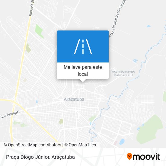 Praça Diogo Júnior mapa