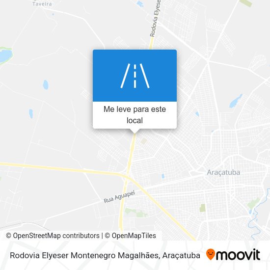Rodovia Elyeser Montenegro Magalhães mapa
