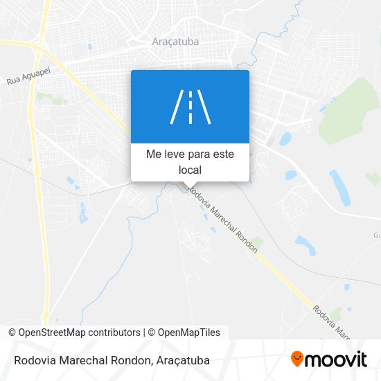 Rodovia Marechal Rondon mapa