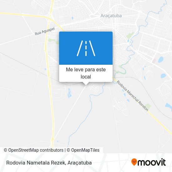 Rodovia Nametala Rezek mapa