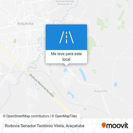 Rodovia Senador Teotônio Vilela mapa