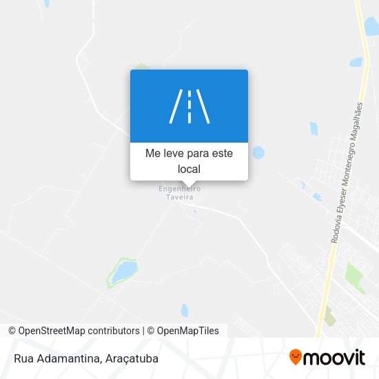 Rua Adamantina mapa