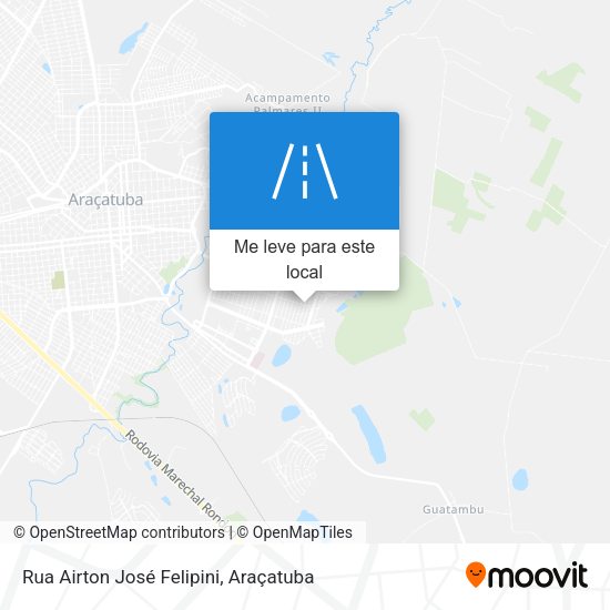 Rua Airton José Felipini mapa