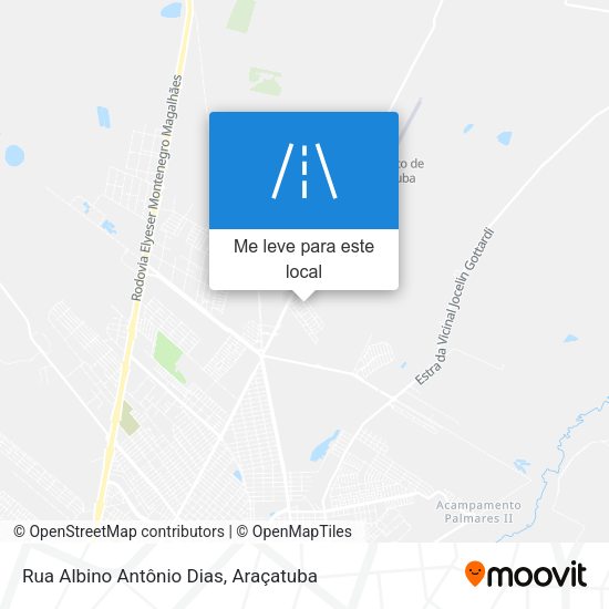 Rua Albino Antônio Dias mapa