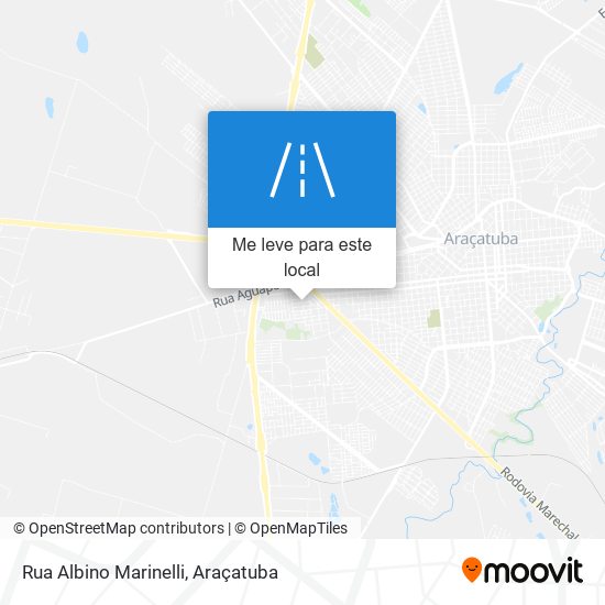 Rua Albino Marinelli mapa