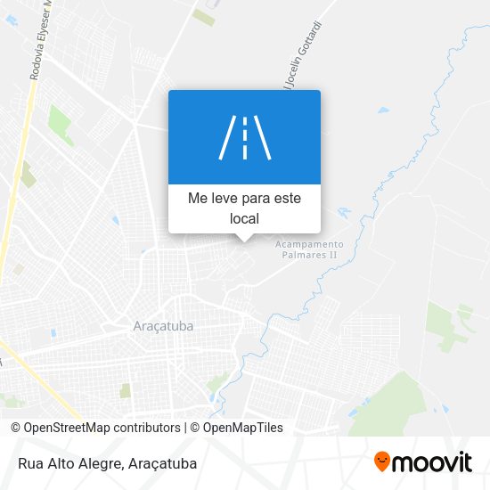 Rua Alto Alegre mapa
