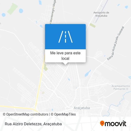 Rua Alziro Deletezze mapa