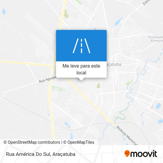 Rua América Do Sul mapa