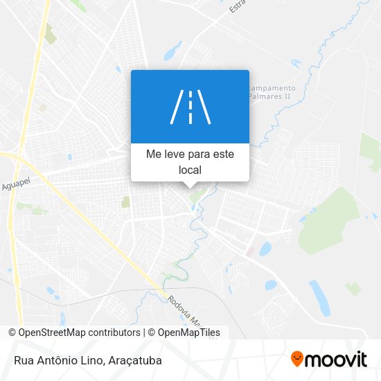 Rua Antônio Lino mapa