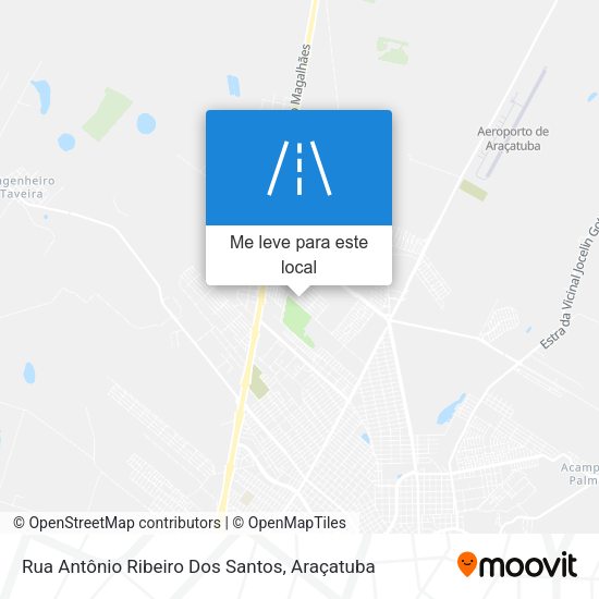Rua Antônio Ribeiro Dos Santos mapa