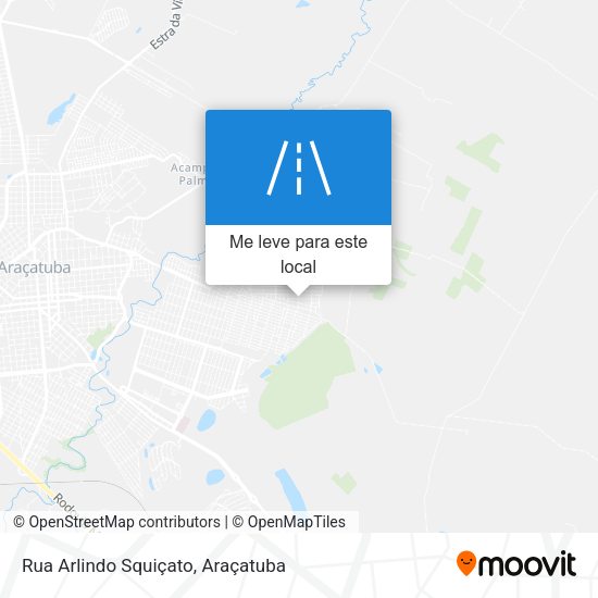 Rua Arlindo Squiçato mapa