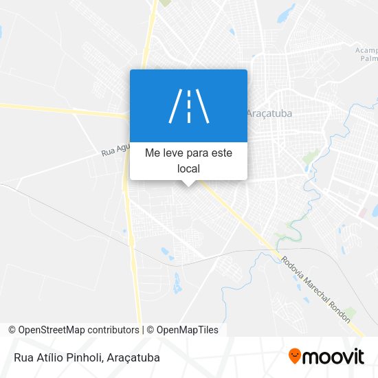 Rua Atílio Pinholi mapa