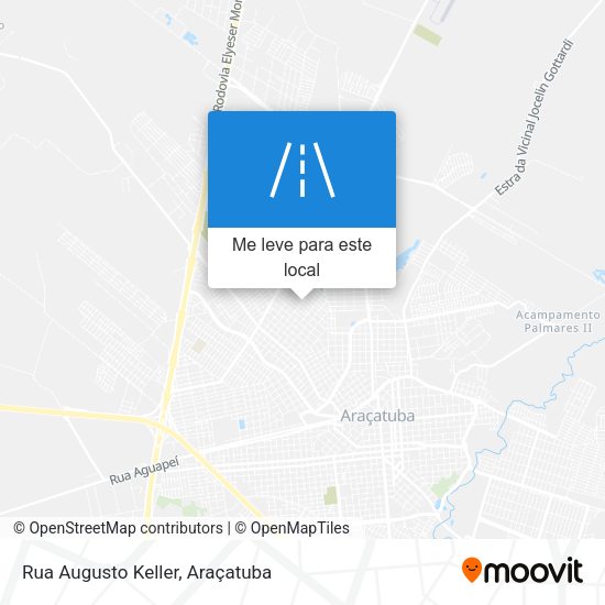 Rua Augusto Keller mapa
