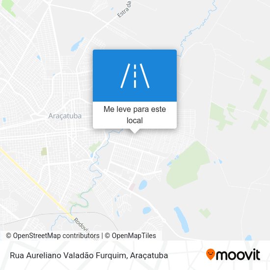 Rua Aureliano Valadão Furquim mapa