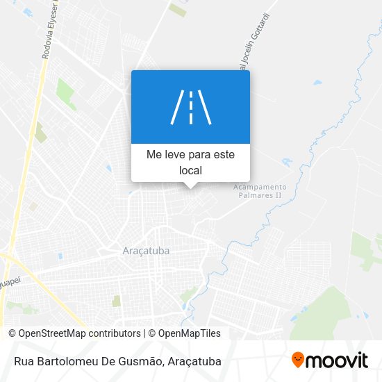 Rua Bartolomeu De Gusmão mapa