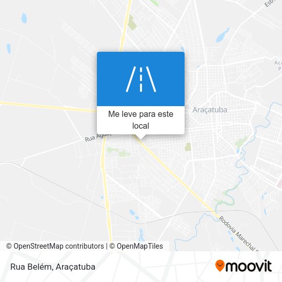 Rua Belém mapa