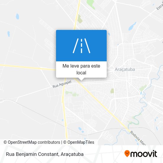 Rua Benjamin Constant mapa
