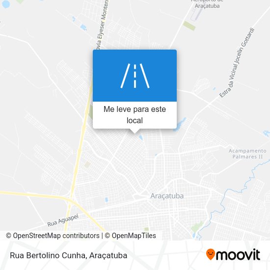 Rua Bertolino Cunha mapa