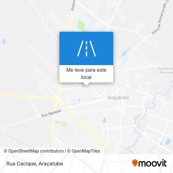 Rua Cacique mapa