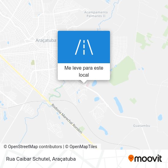 Rua Caibar Schutel mapa