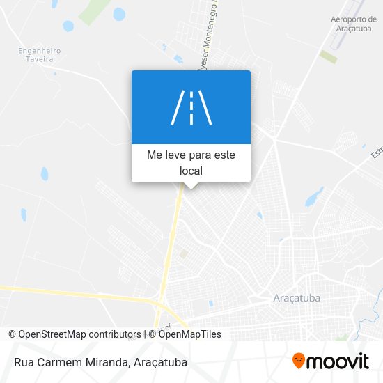 Rua Carmem Miranda mapa