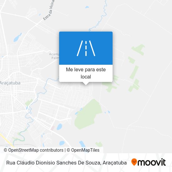 Rua Cláudio Dionísio Sanches De Souza mapa