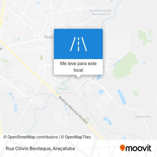 Rua Clóvis Bevilaqua mapa