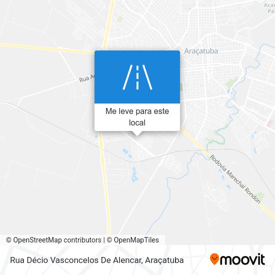 Rua Décio Vasconcelos De Alencar mapa