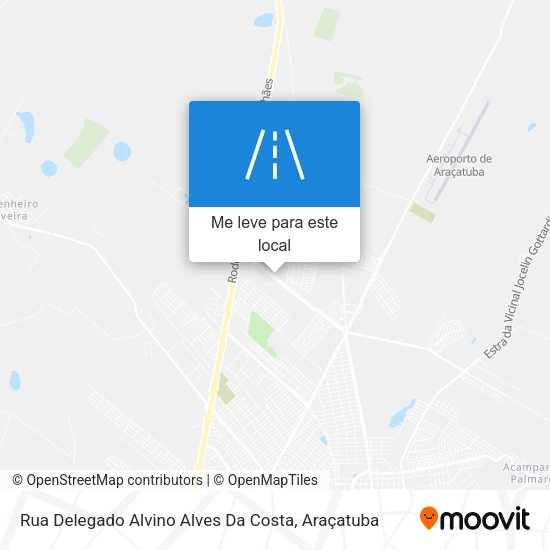 Rua Delegado Alvino Alves Da Costa mapa