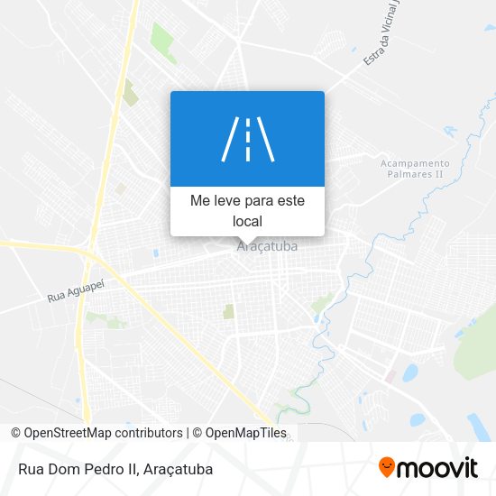 Rua Dom Pedro II mapa