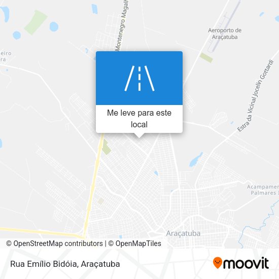 Rua Emílio Bidóia mapa
