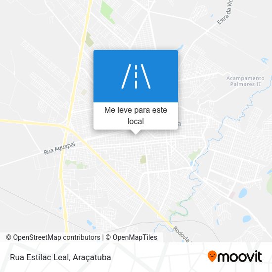 Rua Estilac Leal mapa