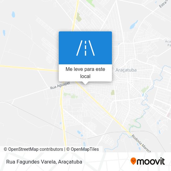 Rua Fagundes Varela mapa
