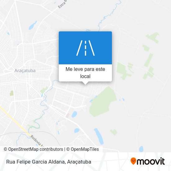 Rua Felipe Garcia Aldana mapa
