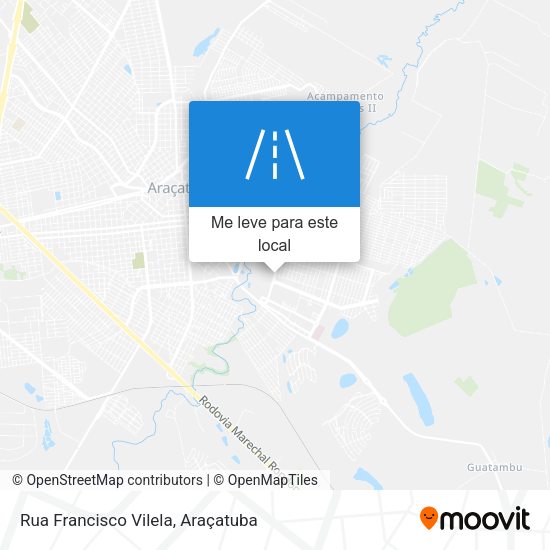 Rua Francisco Vilela mapa
