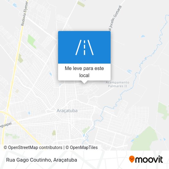 Rua Gago Coutinho mapa