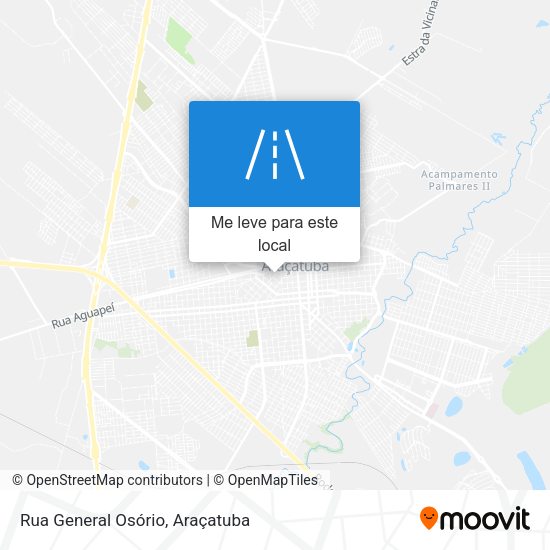 Rua General Osório mapa