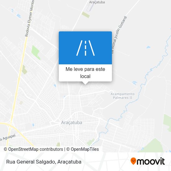 Rua General Salgado mapa