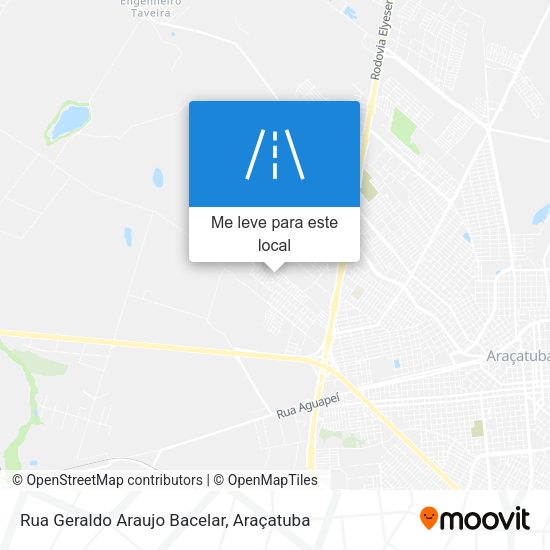 Rua Geraldo Araujo Bacelar mapa