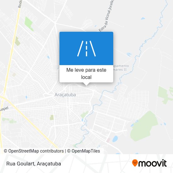 Rua Goulart mapa