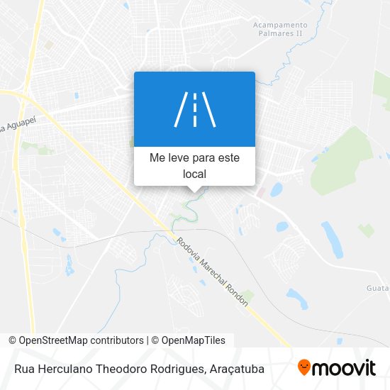 Rua Herculano Theodoro Rodrigues mapa