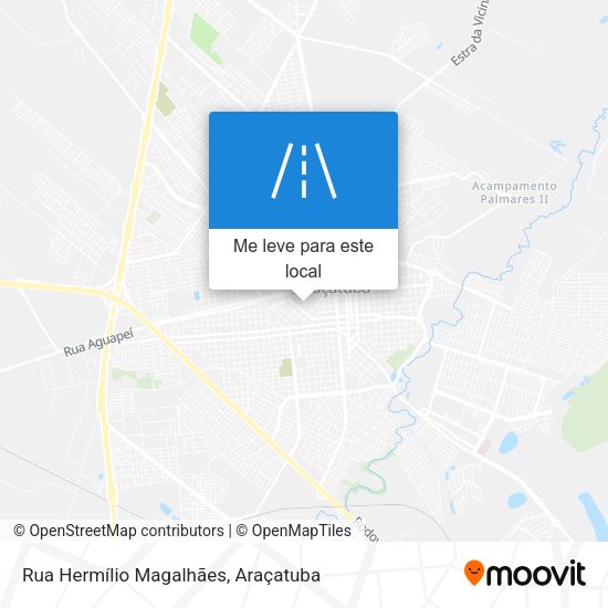 Rua Hermílio Magalhães mapa