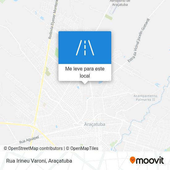 Rua Irineu Varoni mapa