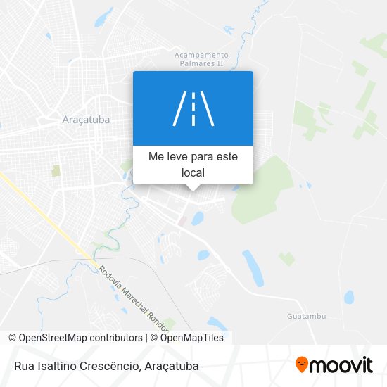 Rua Isaltino Crescêncio mapa