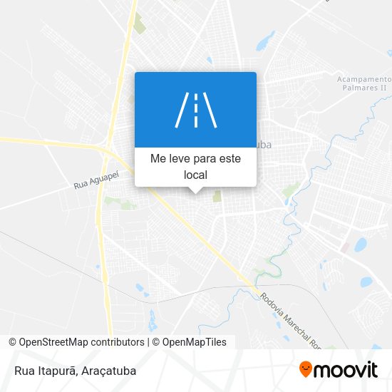 Rua Itapurã mapa