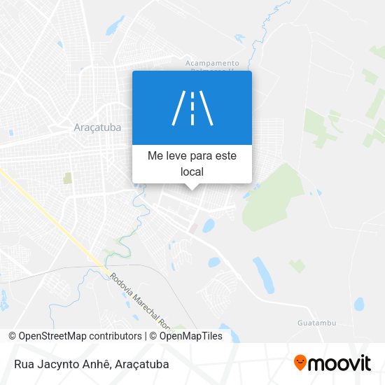 Rua Jacynto Anhê mapa