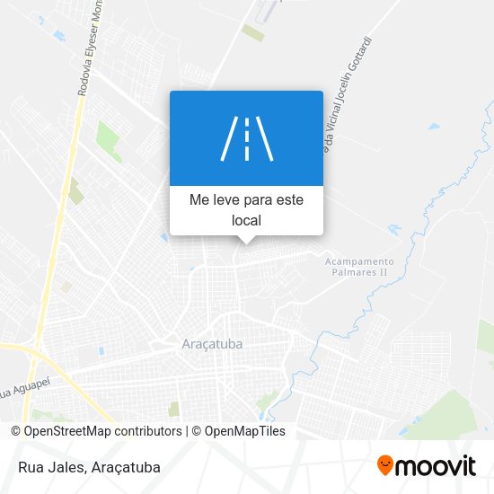 Rua Jales mapa