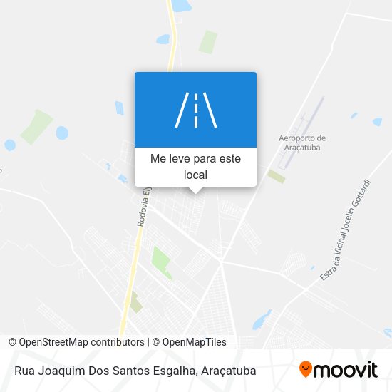 Rua Joaquim Dos Santos Esgalha mapa