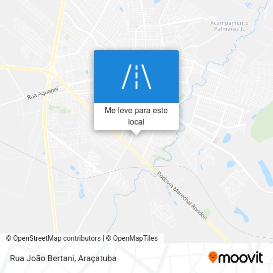 Rua João Bertani mapa
